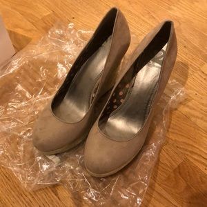 Fergelicious nude wedge. Only wore twice
